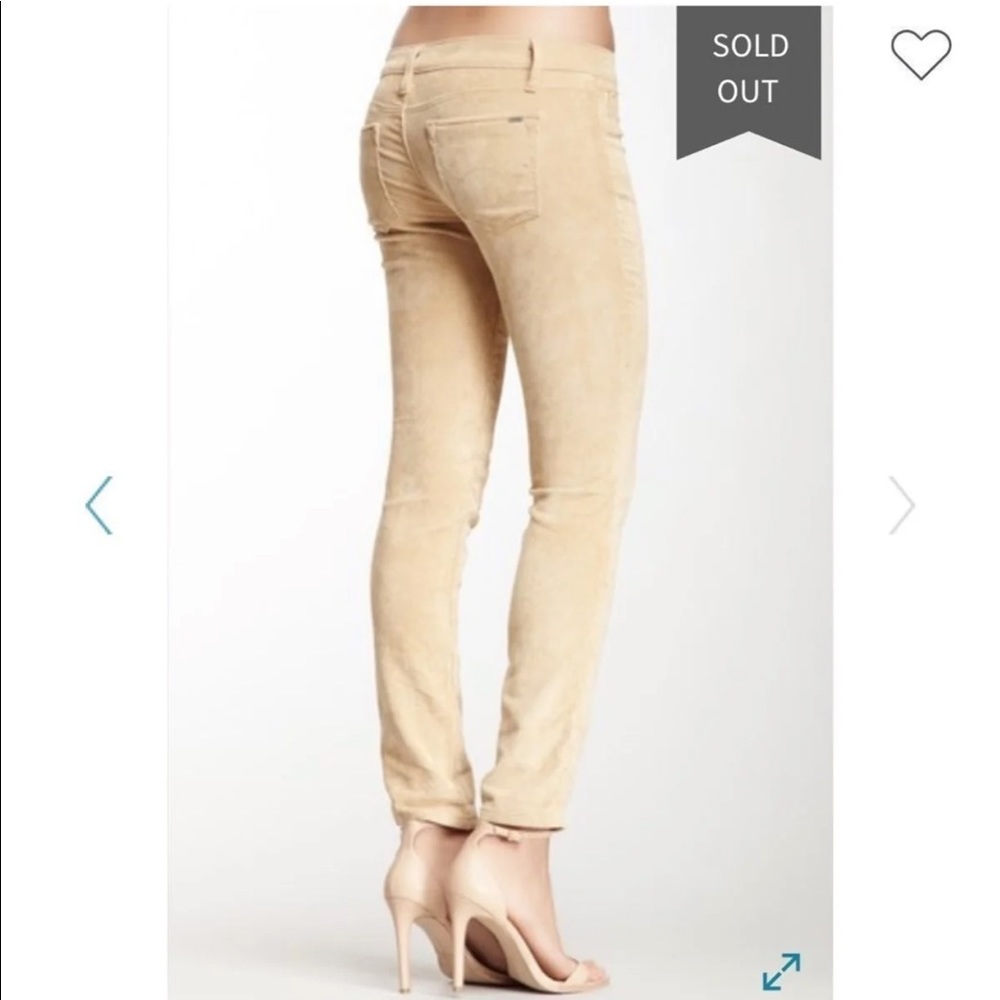 NWT Cult Of Individuality Low Rise Corduroy Teaser Crop Skinny Jeans Y2K Vibe